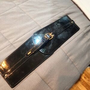 Bebe black belt to wear over dress or blouse Size M/L